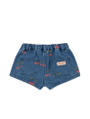 Magot Cherry Denim Shorts - Image 3