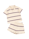 Trio Stripe Polo Set