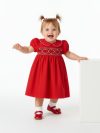 Embroidered Smocked Holiday Dress - Image 2