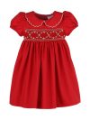 Embroidered Smocked Holiday Dress