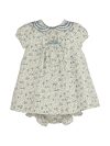 Fallen Leaves Embroidered Babydoll Dress