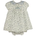 Fallen Leaves Embroidered Babydoll Dress