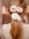 Gingham Flower Clip Set - Taffy - Image 2