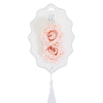 Gingham Flower Clip Set - Taffy